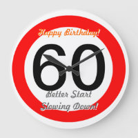 Funny 60. Geburtstag Joke 60 Road Sign Speed Limit