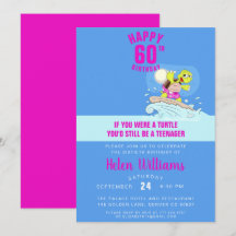 Funny 60. Geburtstagseinladung