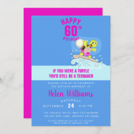 Funny 60. Geburtstagseinladung Einladung