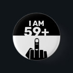 Funny 60. Geburtstagsgeschenk, 59 Plus eins Button<br><div class="desc">Ein 59 Plus Ein Knopf wäre ein einzigartiges und humorvolles Geschenk für jemanden, der 60 Jahre alt wird. Das "59 Plus One"-Design des Paddels spielt im Alter des Geburtstags, mit dem Schachbrettmuster, das ein lustiges und spielerisches Element ergänzt. Pickleball Paddeln sind ein beliebtes Geschenk für Menschen jeden Alters, aber dieser...</div>