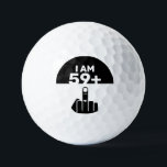 Funny 60. Geburtstagsgeschenk, 59 Plus eins Golfball<br><div class="desc">Ein 59 Plus One Golf Balls wäre ein einzigartiges und humorvolles Geschenk für jemanden, der 60 Jahre alt wird. Das "59 Plus One"-Design des Paddels spielt im Alter des Geburtstags, mit dem Schachbrettmuster, das ein lustiges und spielerisches Element ergänzt. Pickleball Paddeln sind ein beliebtes Geschenk für Menschen jeden Alters, aber...</div>