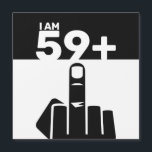 Funny 60. Geburtstagsgeschenk, 59 Plus eins Magneteinladung<br><div class="desc">Eine 59 Plus One Einladung wäre ein einzigartiges und humorvolles Geschenk für jemanden, der 60 Jahre alt wird. Das "59 Plus One"-Design des Paddels spielt im Alter des Geburtstags, mit dem Schachbrettmuster, das ein lustiges und spielerisches Element ergänzt. Sonniges 60. Geburtstagsgeschenk, 69 Plus ein 60. Geburtstag, 60., 60., 60 Jahre...</div>