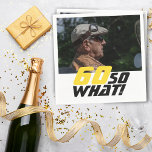 Funny 60 so, was Zitat Foto 60. Geburtstag Serviette<br><div class="desc">Funny 60 so,  was Zitat Foto 60. Geburtstag Party Napkins. Ein motivierend und lustiger Text 60 So was ist toll für eine Person mit einem Sinn für Spaß. Der Text ist in Gelb und Schwarz. Fügen Sie Ihr Foto hinzu. Sie können das Alter ändern.</div>