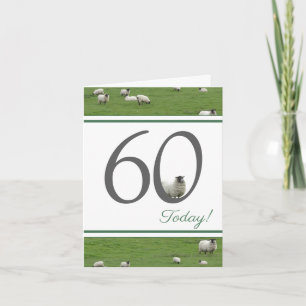 Funny 60e anniversaire carte de mouton