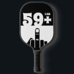 Funny 60th Birthday Gift, 59 Plus one Checker Pickleball Schläger<br><div class="desc">A 59 Plus One Checker Pickleball Paddle would make a unique and humorous gift for someone who is turning 60 years old. The "59 Plus One" design of the paddle plays on the birthday person's age, with the checkerboard pattern adding a fun and playful element. Pickleball paddles are a popular...</div>