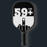 Funny 60th Birthday Gift, 59 Plus one Checker Pickleball Schläger<br><div class="desc">A 59 Plus One Checker Pickleball Paddle would make a unique and humorous gift for someone who is turning 60 years old. The "59 Plus One" design of the paddle plays on the birthday person's age, with the checkerboard pattern adding a fun and playful element. Pickleball paddles are a popular...</div>