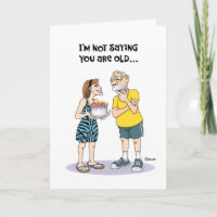 Funny 61. Geburtstagskarte für Männchen