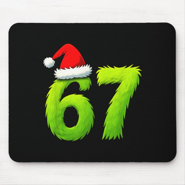 Funny 67 Christmas Six Seven Meme 6 7 Teens Boys G Mousepad (Vorne)