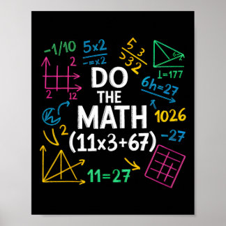 Funny 67 Math Equation 100 Days Of School 100 Days Poster