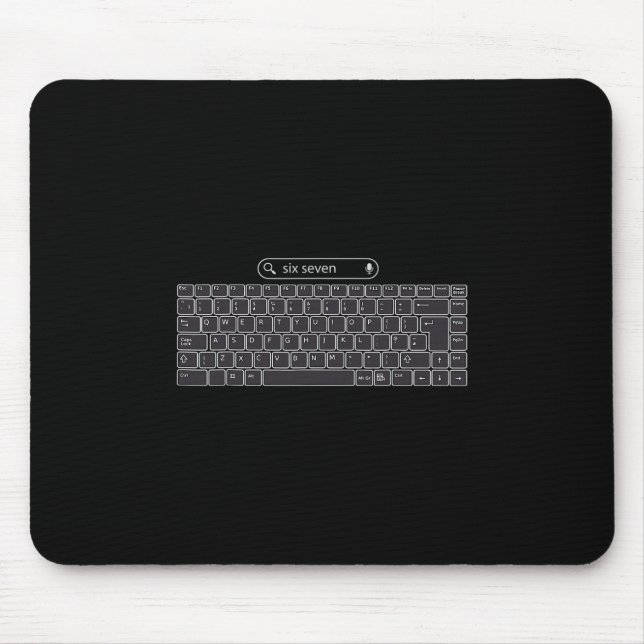 Funny 67 Meme Keyboard Buttons  Mousepad (Vorne)