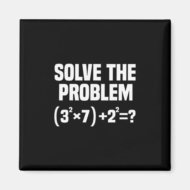 Funny 67 Meme Math Six Seven Teacher Brainrot Joke Magnet (Vorne)