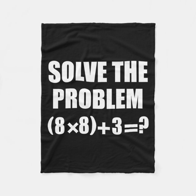 Funny 67 Meme Pemdas Elementary Math Teacher Brain Fleecedecke (Vorderseite)