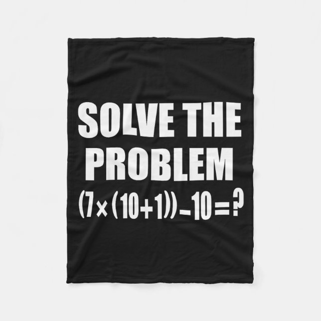 Funny 67 Meme Pemdas Elementary Math Teacher Brain Fleecedecke (Vorderseite)