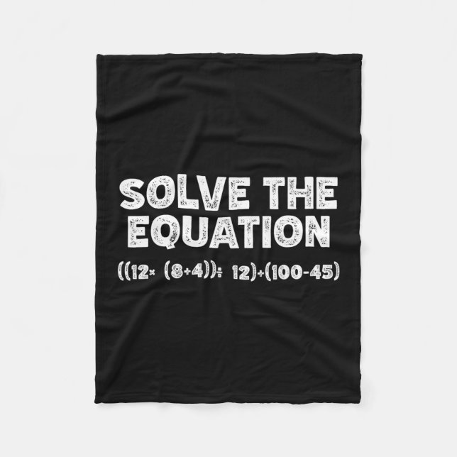 Funny 67 Meme Pemdas Elementary Math Teacher Brain Fleecedecke (Vorderseite)
