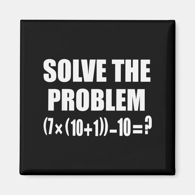 Funny 67 Meme Pemdas Elementary Math Teacher Brain Magnet (Vorne)