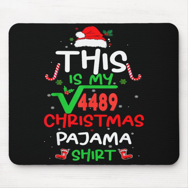 Funny 67 Meme Square Root 4489 Slang Math Teacher  Mousepad (Vorne)