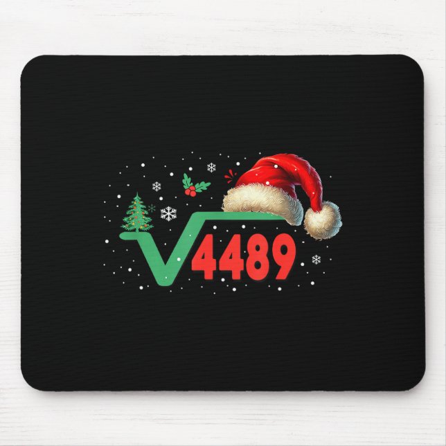 Funny 67 Meme Square Root 4489 Slang Math Teacher  Mousepad (Vorne)