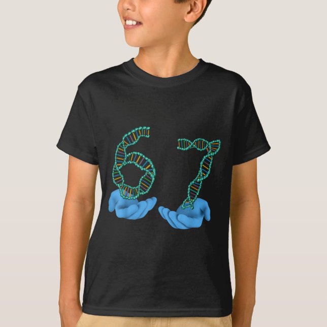 Funny 67 Number Meme Dna Replication Molecular Sci T-Shirt (Vorderseite)