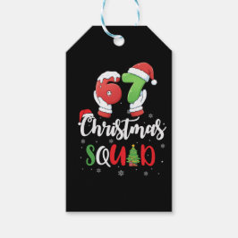Funny 67 Six Seven Brianrot Christmas Squad Geschenkanhänger