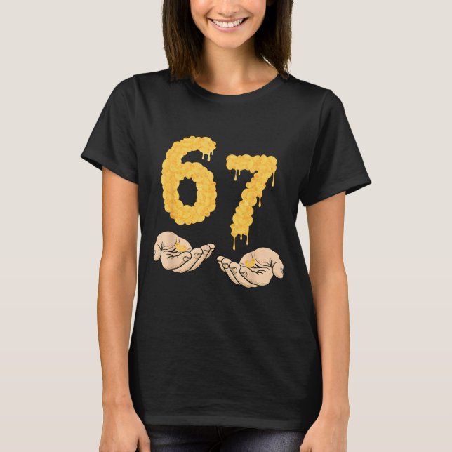 Funny 67 Six Seven Cheesy Mac &amp; Cheese 6 7 Kid T-Shirt (Vorderseite)
