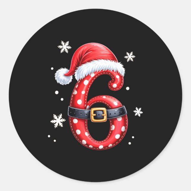 Funny 67 Six Seven Meme Couple Matching Christmas  Runder Aufkleber (Vorderseite)