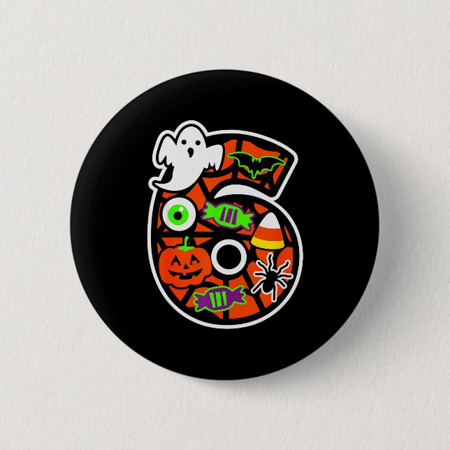 Funny 67 Six Seven Meme Couple Matching Halloween  Button (Vorderseite)