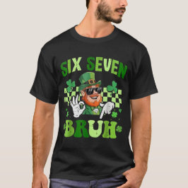 Funny 67 St Patricks Day Dabbing Leprechaun Six Se T-Shirt