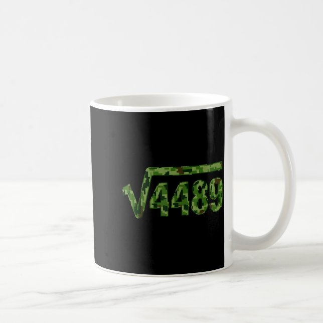 Funny 67 Trendy Square Root 4489 Camo Tee  Kaffeetasse (Rechts)