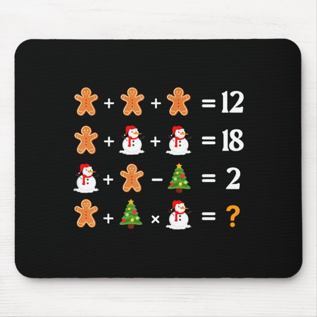 Funny 6 7 Meme Christmas Order Of Operations Math  Mousepad (Vorne)