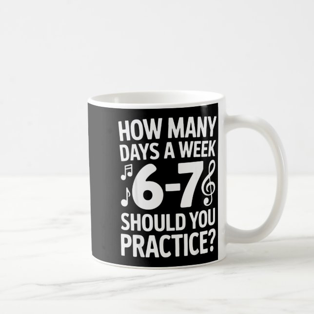 Funny 6 7 Meme Music Students Six Seven Outfit Mus Kaffeetasse (Rechts)