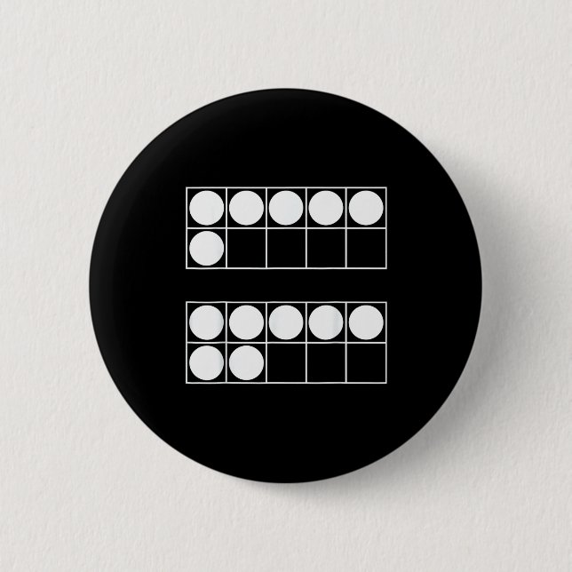 Funny 6 7 Number Math Teachers Students Six Seven  Button (Vorderseite)