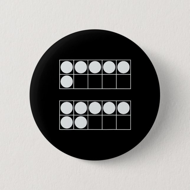 Funny 6 7 Number Math Teachers Students Six Seven  Button (Vorderseite)