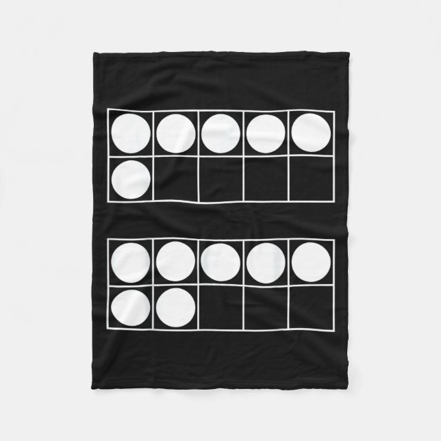 Funny 6 7 Number Math Teachers Students Six Seven  Fleecedecke (Vorderseite)