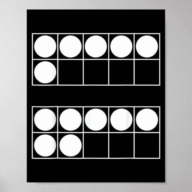 Funny 6 7 Number Math Teachers Students Six Seven  Poster (Vorne)