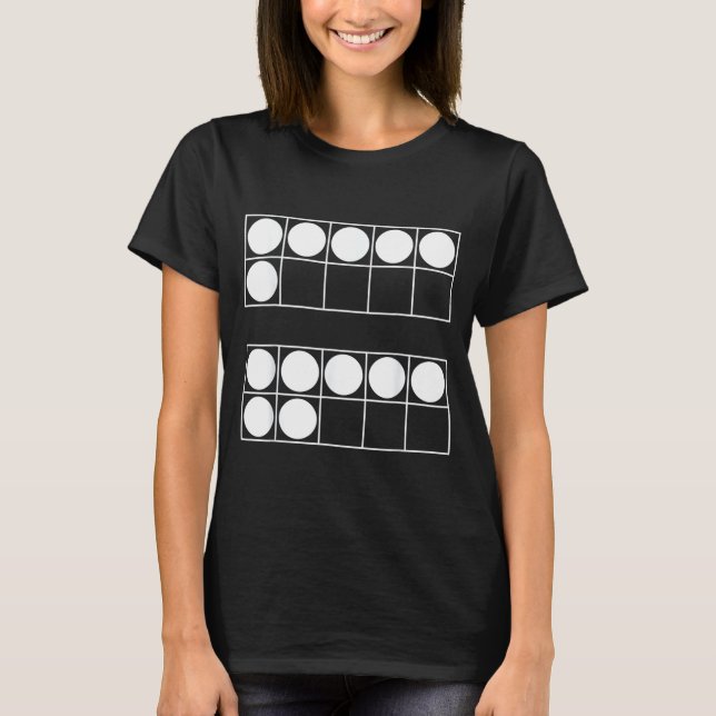 Funny 6 7 Number Math Teachers Students Six Seven  T-Shirt (Vorderseite)