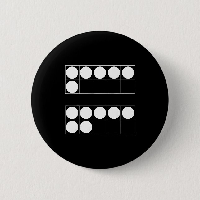 Funny 6 7 Number Teachers Students Six Seven Meme  Button (Vorderseite)