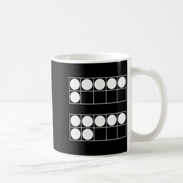 Funny 6 7 Number Teachers Students Six Seven Meme  Kaffeetasse (Rechts)