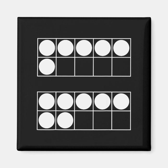 Funny 6 7 Number Teachers Students Six Seven Meme  Magnet (Vorne)