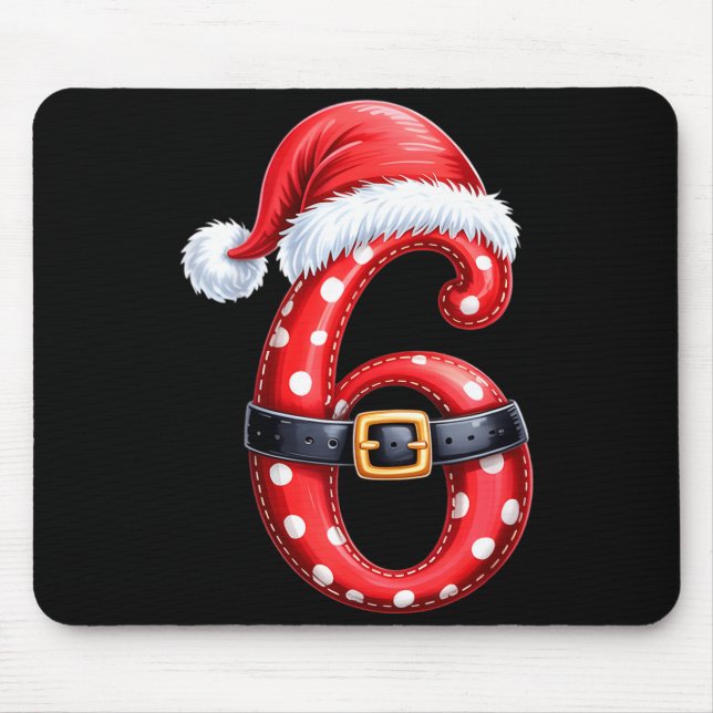 Funny 6 7 Six Seven Meme Couple Matching Christmas Mousepad (Vorne)
