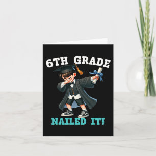 Funny 6th Grade Boys Abschluss Grad Dabbing Cl of Karte