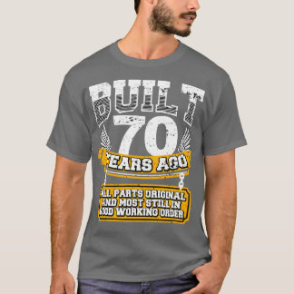 Funny 70. Geburtstag Shirt Vintag gebaut 70 Jahre
