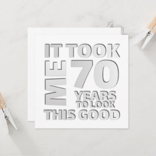 Funny 70 Jahre alt Sprichwort Zitat Einladung