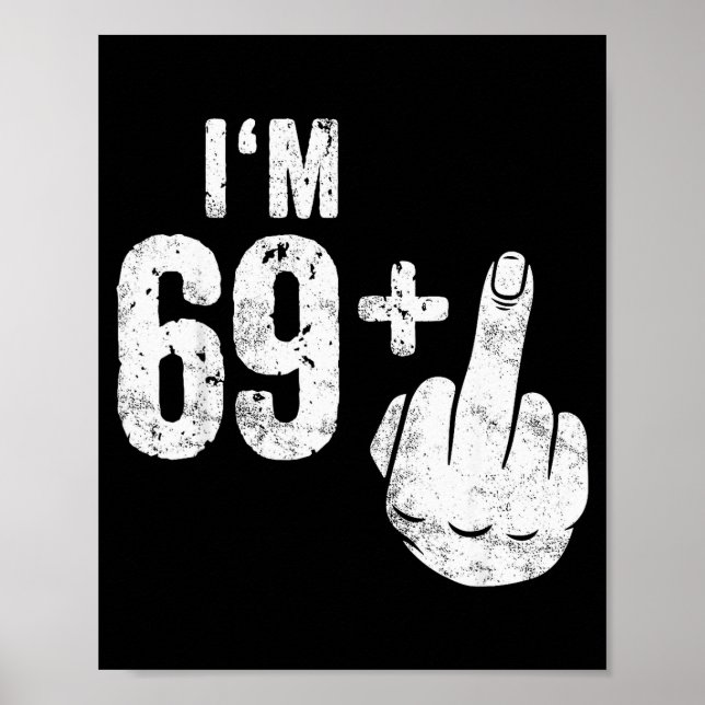 Funny 70th Birthday  Poster (Vorne)