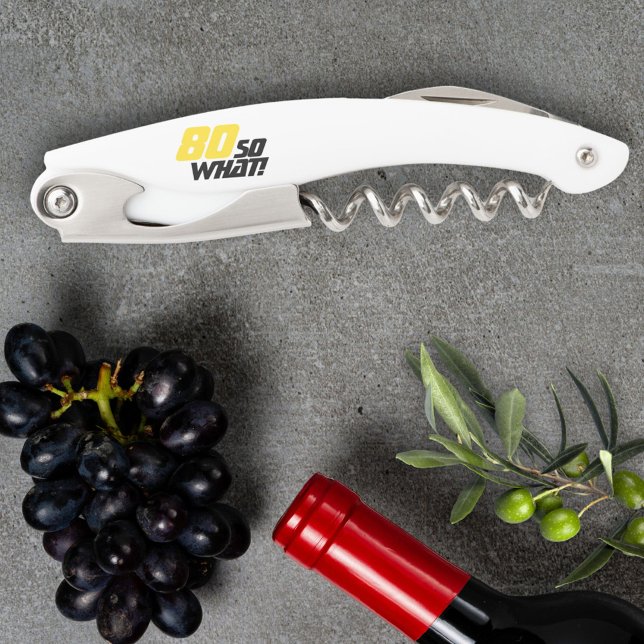 Funny 80 also was Zitat 80. Geburtstag Kellnermesser (Von Creator hochgeladen)