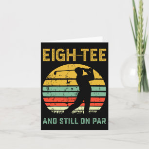 Funny 80. Geburtstag Golf Pun Golfing 80 Jahre alt Karte