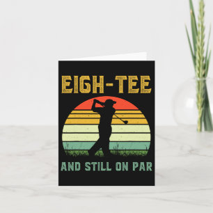 Funny 80. Geburtstag Golf Pun Golfing 80 Jahre alt Karte