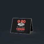 Funny 80. Geburtstagsgeschenk - 80 Jahre alte Scha Dankeskarte<br><div class="desc">Funny 80. Geburtstagsgeschenk - 80 Jahre alte Schachkönigin</div>