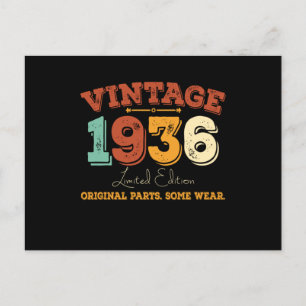 Funny 89 Year Old 1936 Vintag 89. Geburtstagsgesch Postkarte