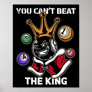 Funny 8 Ball Billiard Pool Player Aight Ball Billi Poster