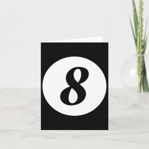 Funny 8 Ball Magic Billiards Pool Lazy Halloween C Karte